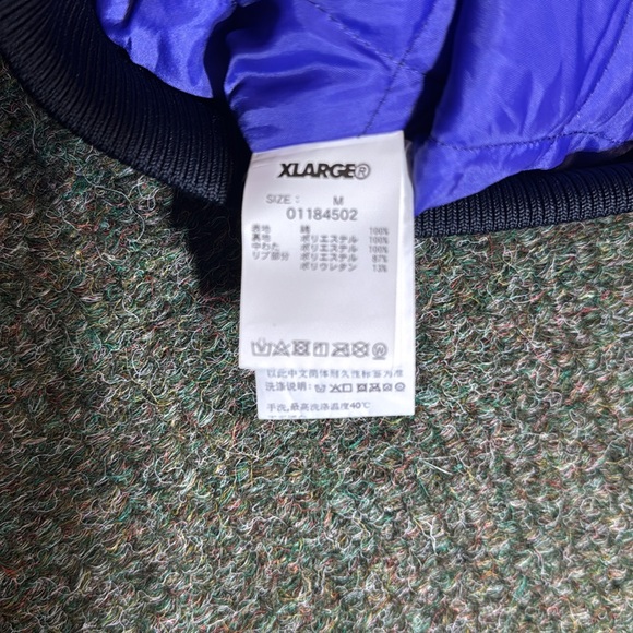 X-LARGE OLD OG ACTIVE DENIM QUILTED HOODED JACKET - JPN - Picture 5 of 13